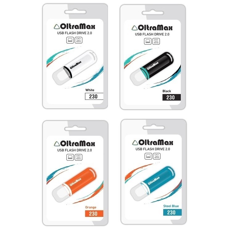 USB Flash 64GB OltraMax (230) белый, черный