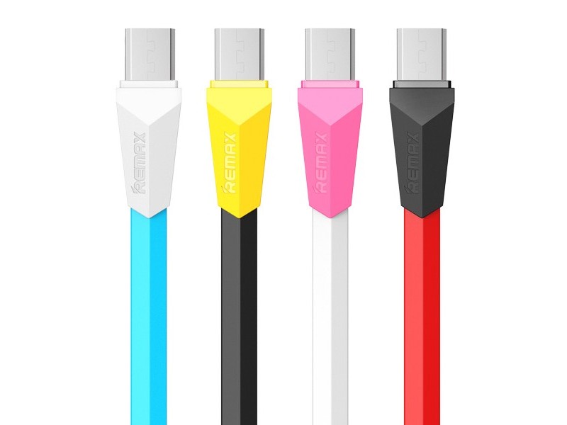 USB кабель REMAX RC-030 ALIENS, micro плоский в коробке (цвета в ассортименте)