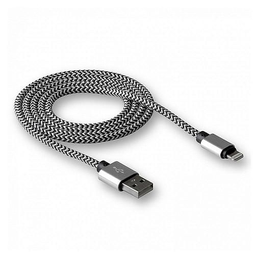 USB кабель Walker С520 Lightning белый,черный