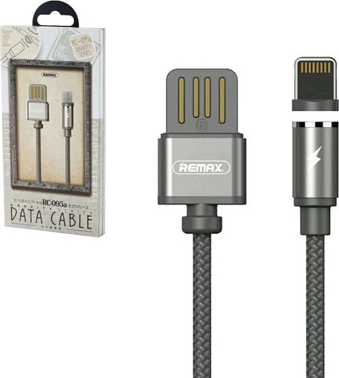 USB кабель магнитный Remax RC-095i Lightning