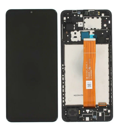 Дисплей для Samsung A125F Galaxy A12 + тачскрин (черный) Service Pak