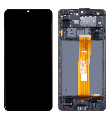 Дисплей для Samsung A127 Galaxy A12s + тачскрин (черный) Service Pack