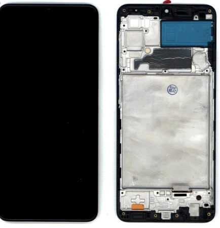 Дисплей для Samsung A225F Galaxy A22 + тачскрин (черный) Service Pak