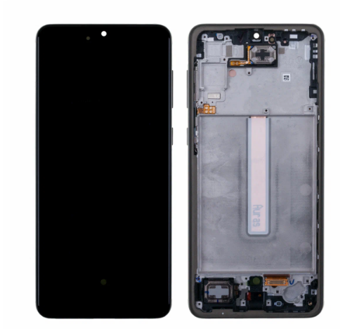 Дисплей для Samsung A336F Galaxy A33 (2022) в рамке + тачскрин (черный) Service Pak