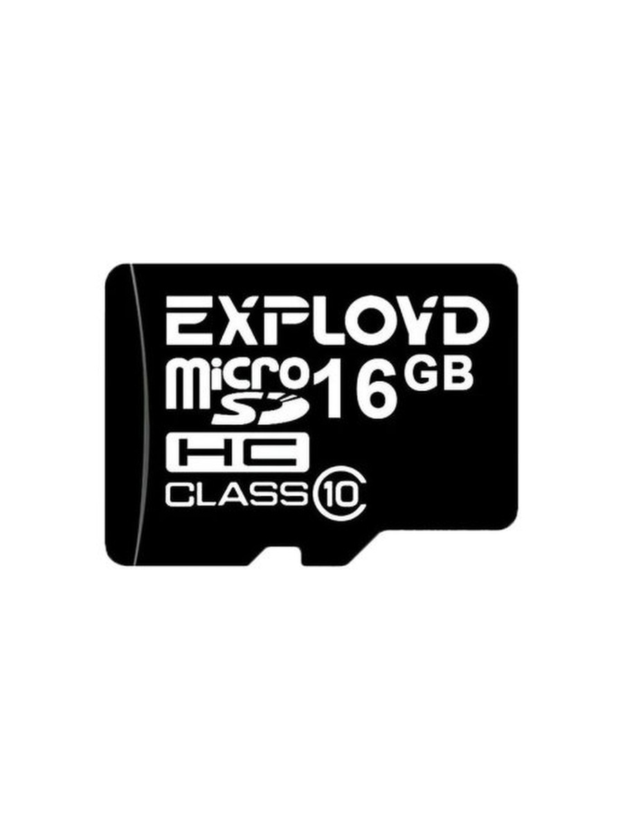 Карта памяти MicroSD 16GB Exployd К10 (без адаптера)
