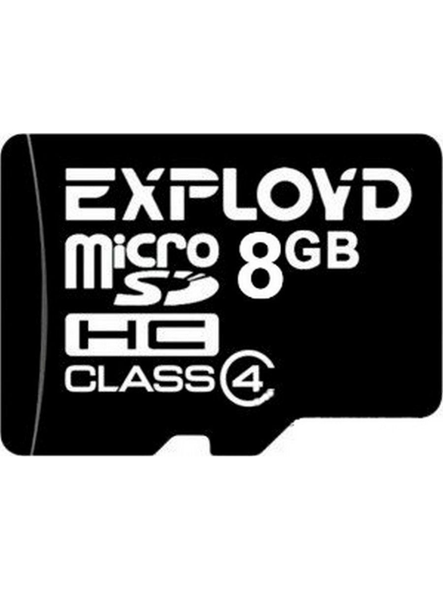 Карта памяти MicroSD 8GB Exployd K10 (без адаптера)