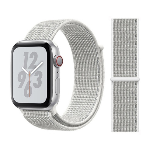 Ремешок для Apple Watch 38-40mm тканевый белый (блистер)