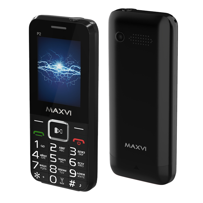 Телефон Maxvi P2 black