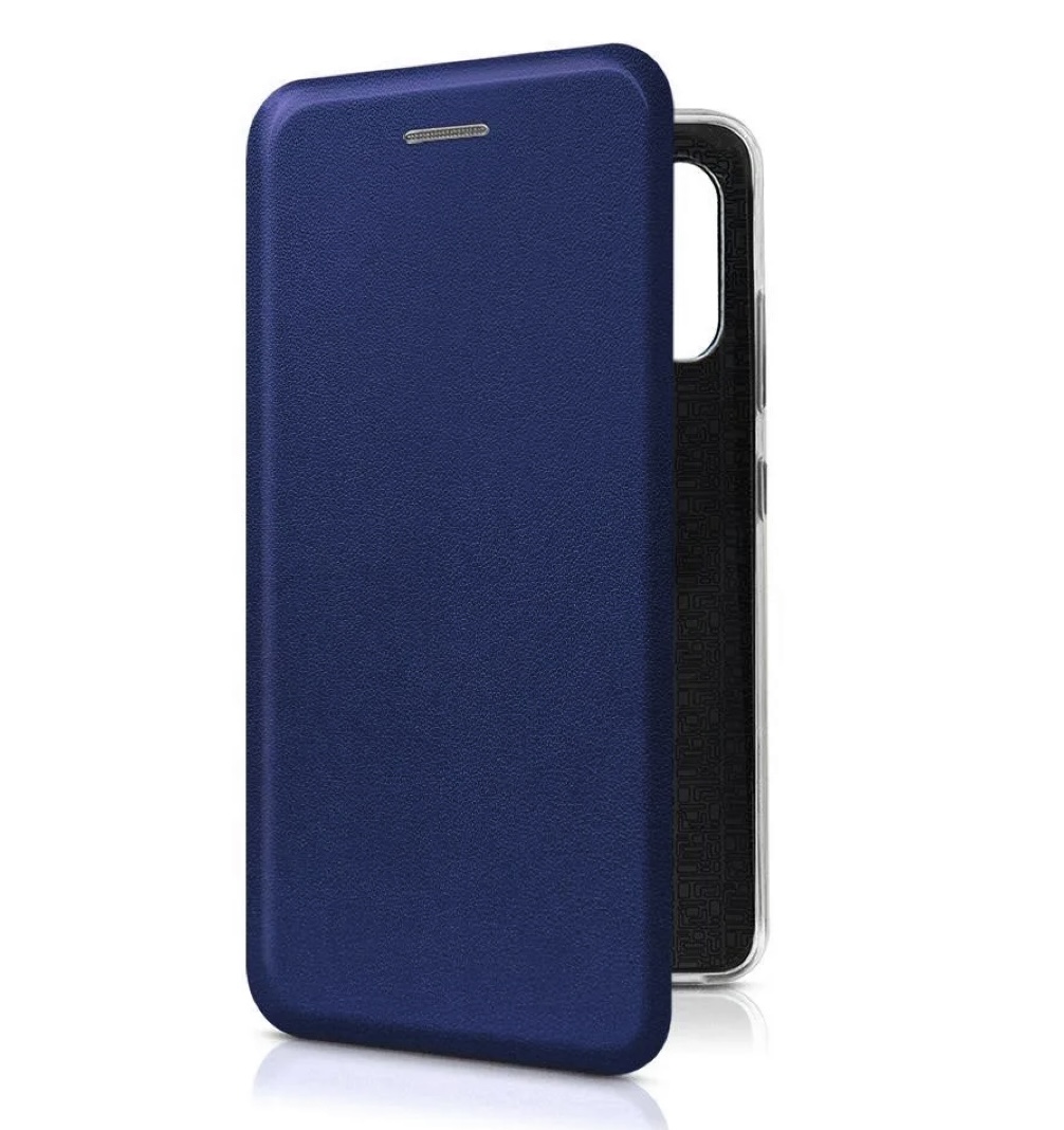 Чехол книжка гладкая кожа боковая с магнитом Redmi Note 8T