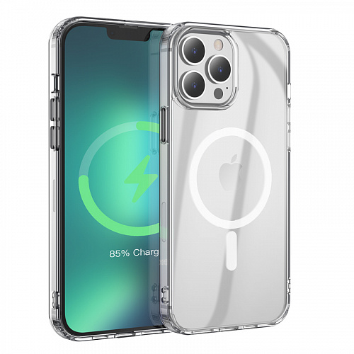 Чехол силиконовый HOCO Magnetic iPhone 13 прозрачный